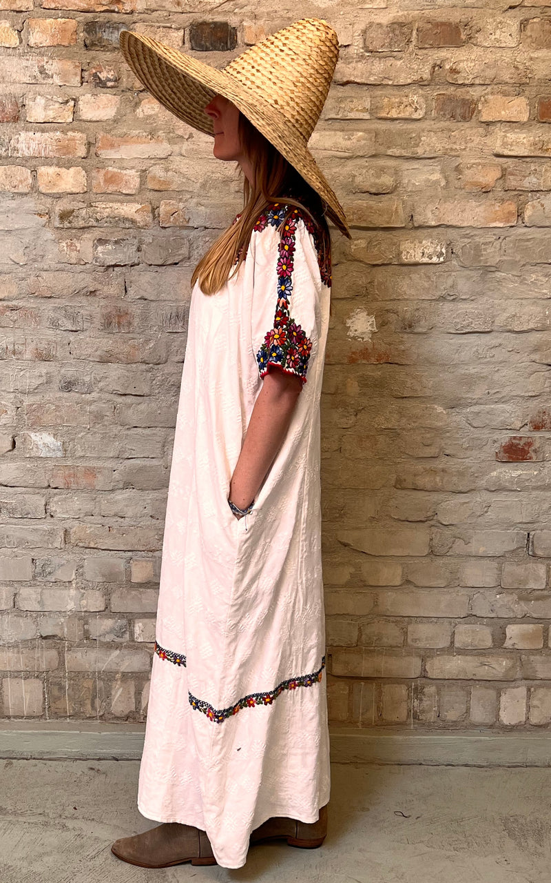 Vintage Mexican Caftan Dress