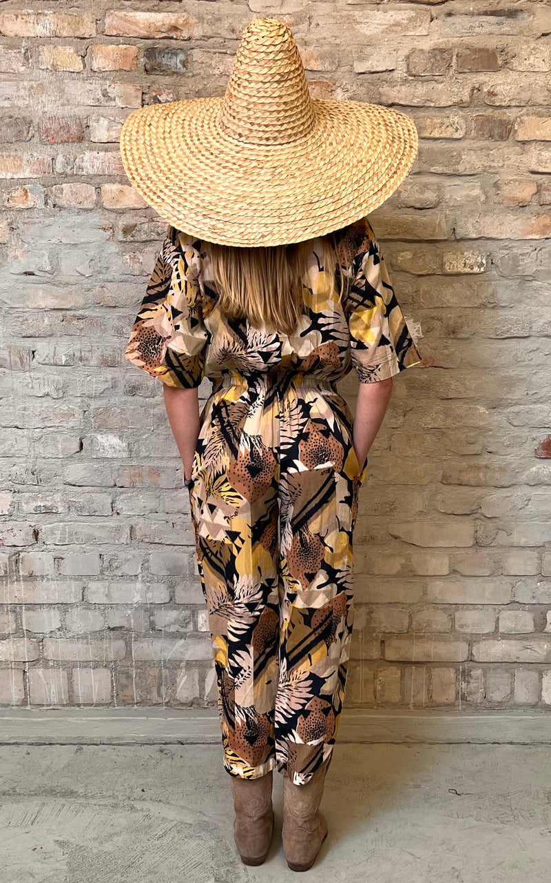 Vintage 90s Tropical Overall