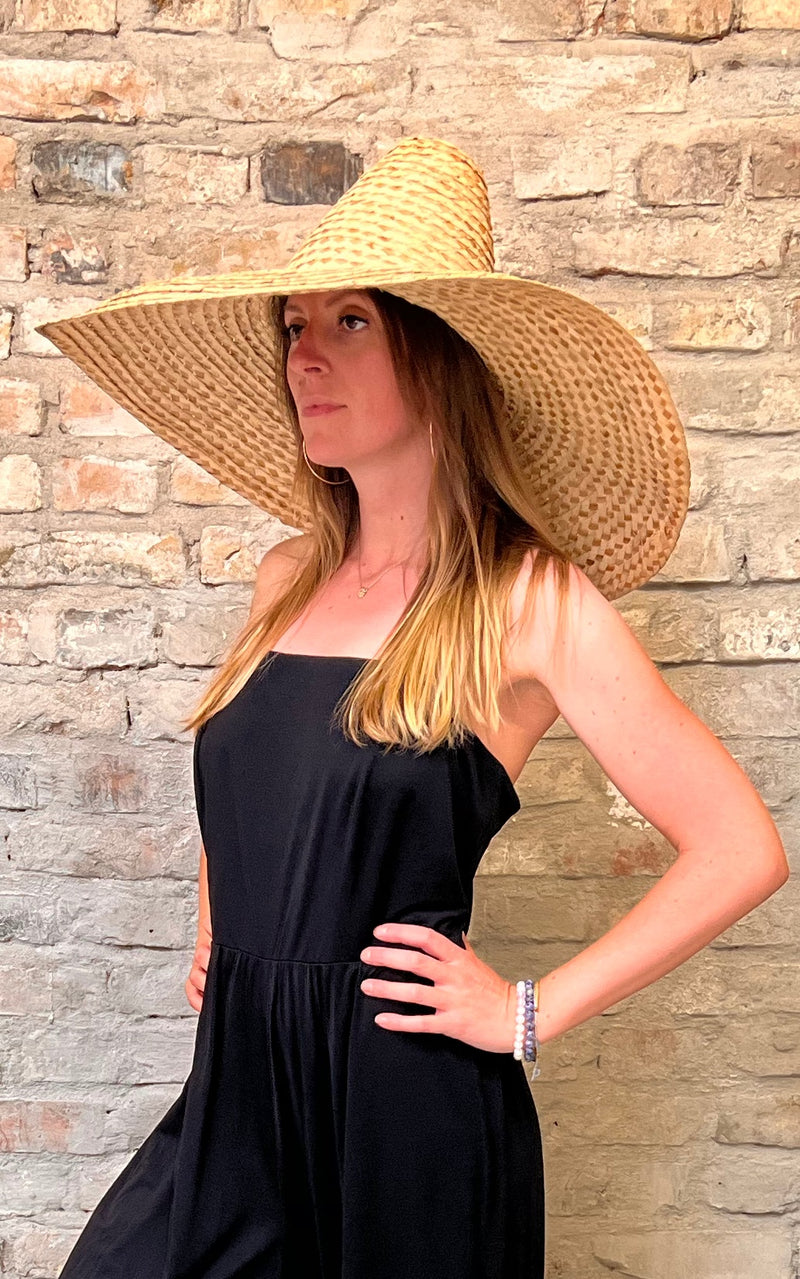Vintage Mexican Raffia Hat