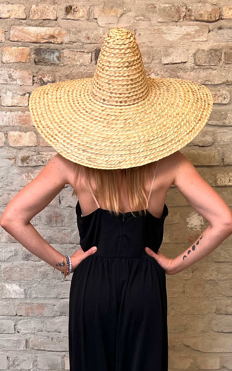 Vintage Mexican Raffia Hat
