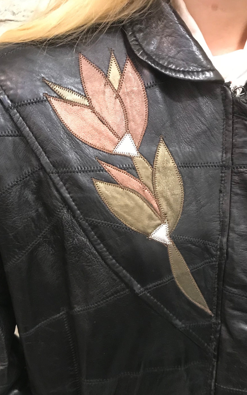 Vintage 80s Leather Coat