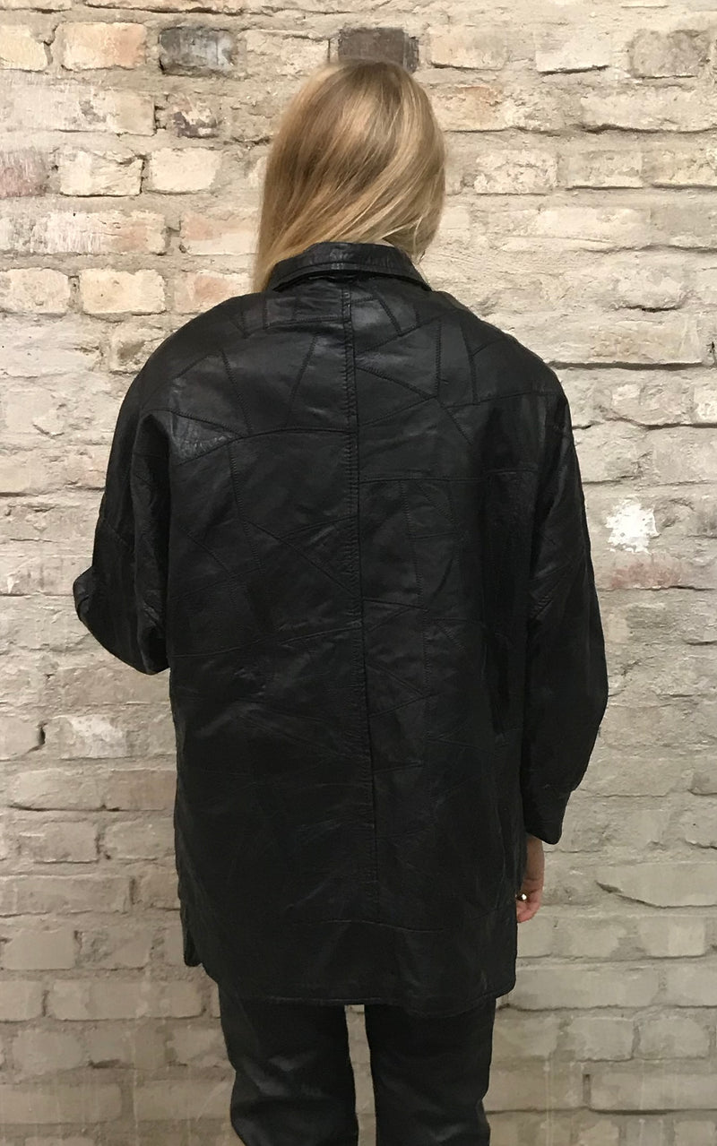 Vintage 80s Leather Coat