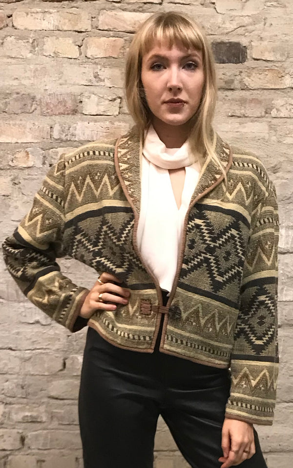 Vintage Southwestern Ikat Jacket