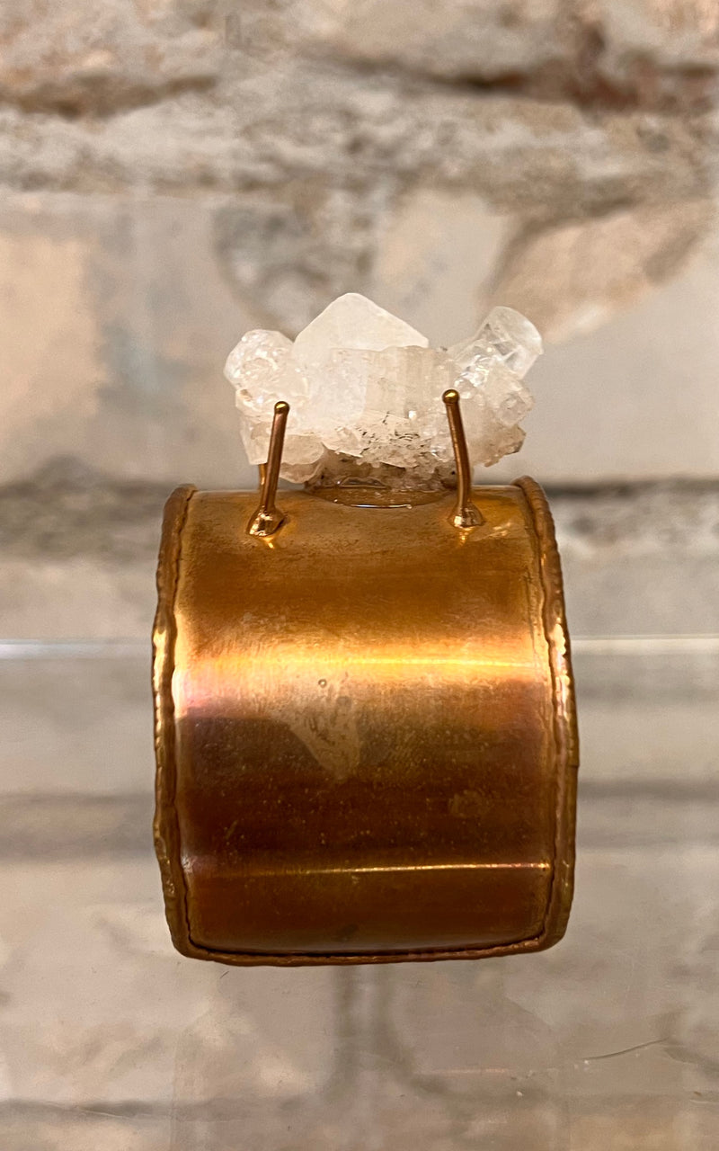 1968 VINTAGE X BOHEMIAN BOTANICALS Clear Crystal Cuff