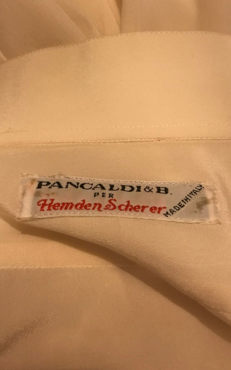 Vintage Silk Smoking Shirt
