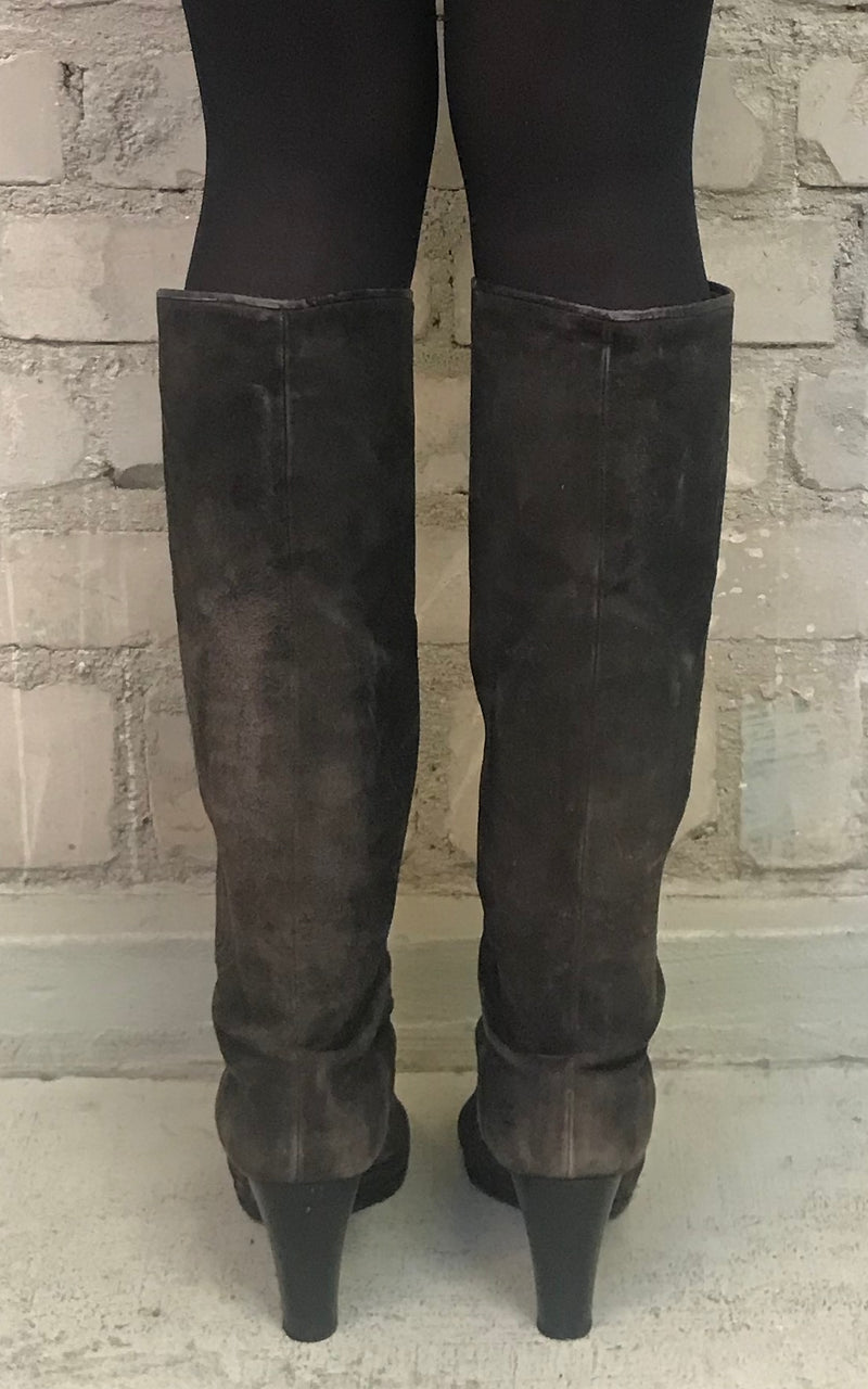 70s Sergio Rossi Boots with Embroidery
