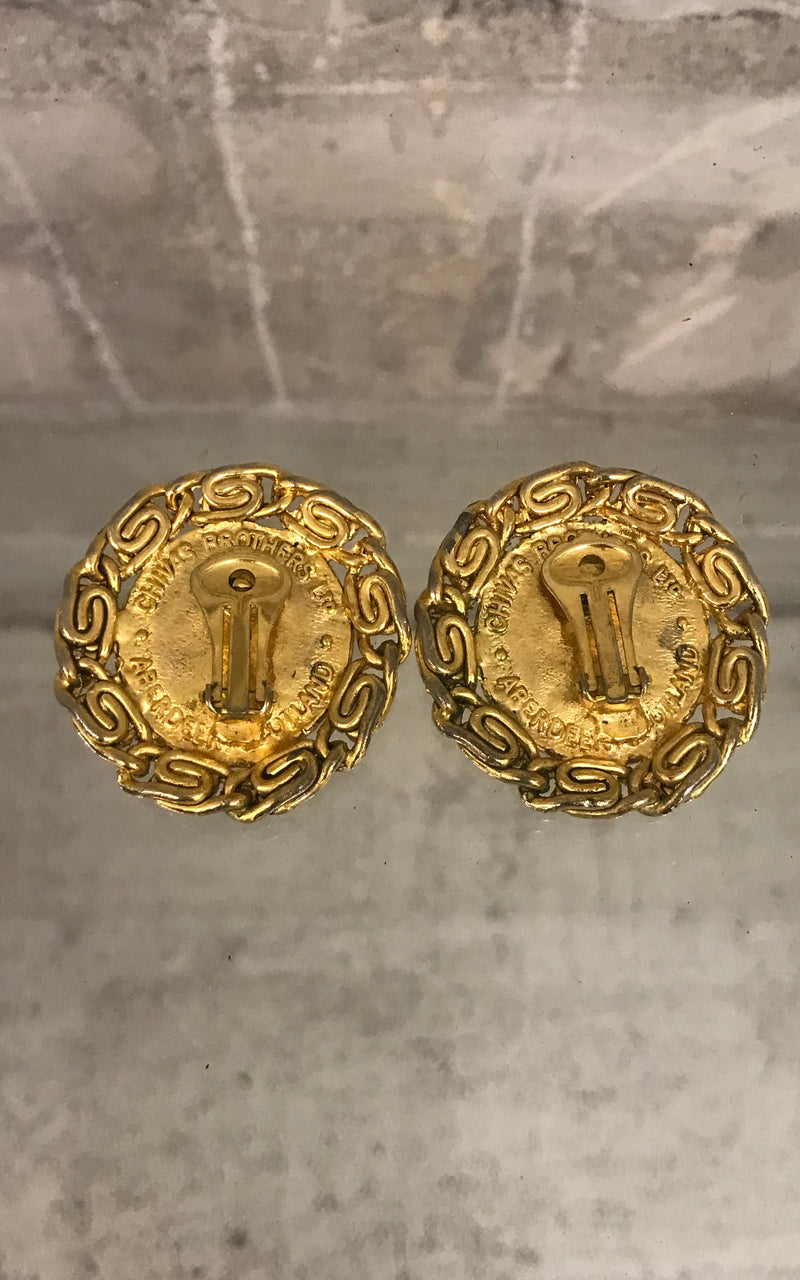 Vintage Statement Clip on Earrings