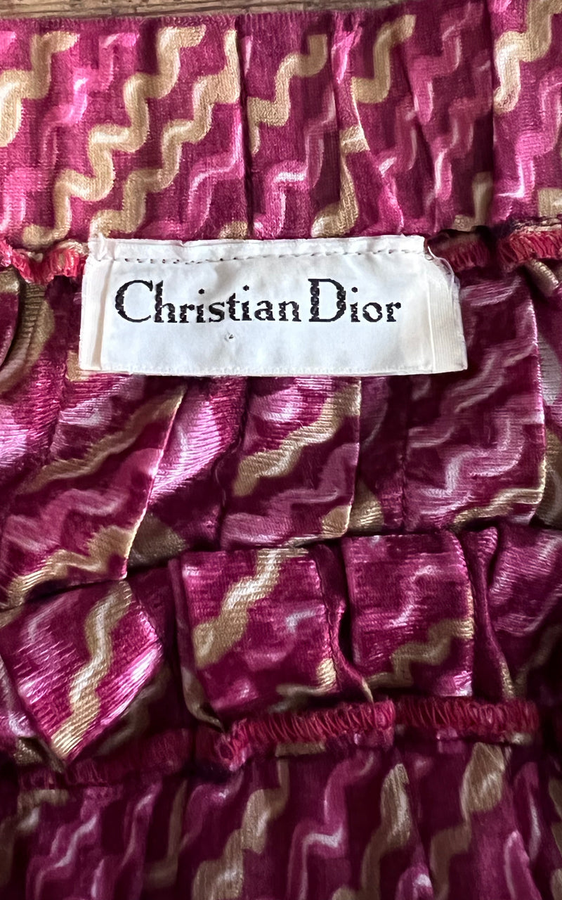 Vintage 70s Christian Dior Maxi Skirt
