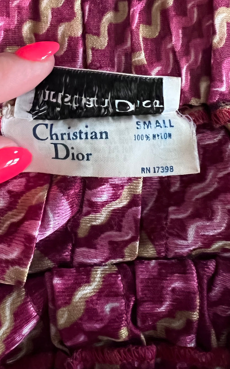 Vintage 70s Christian Dior Maxi Skirt