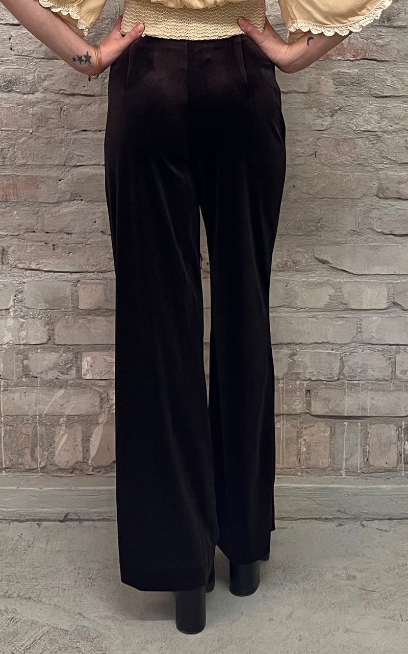 Very Cherry 70s Chocolate Velvet Flare