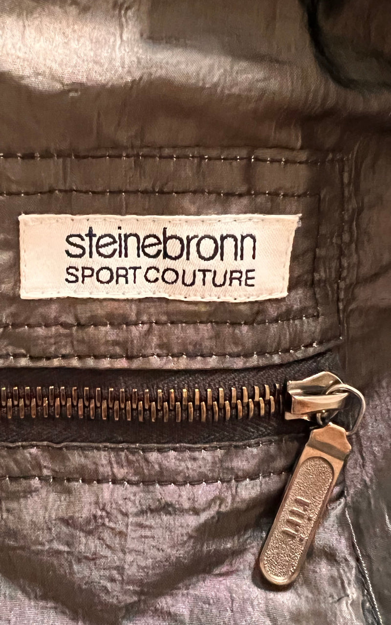 Vintage Shiny Silver 80s Overall