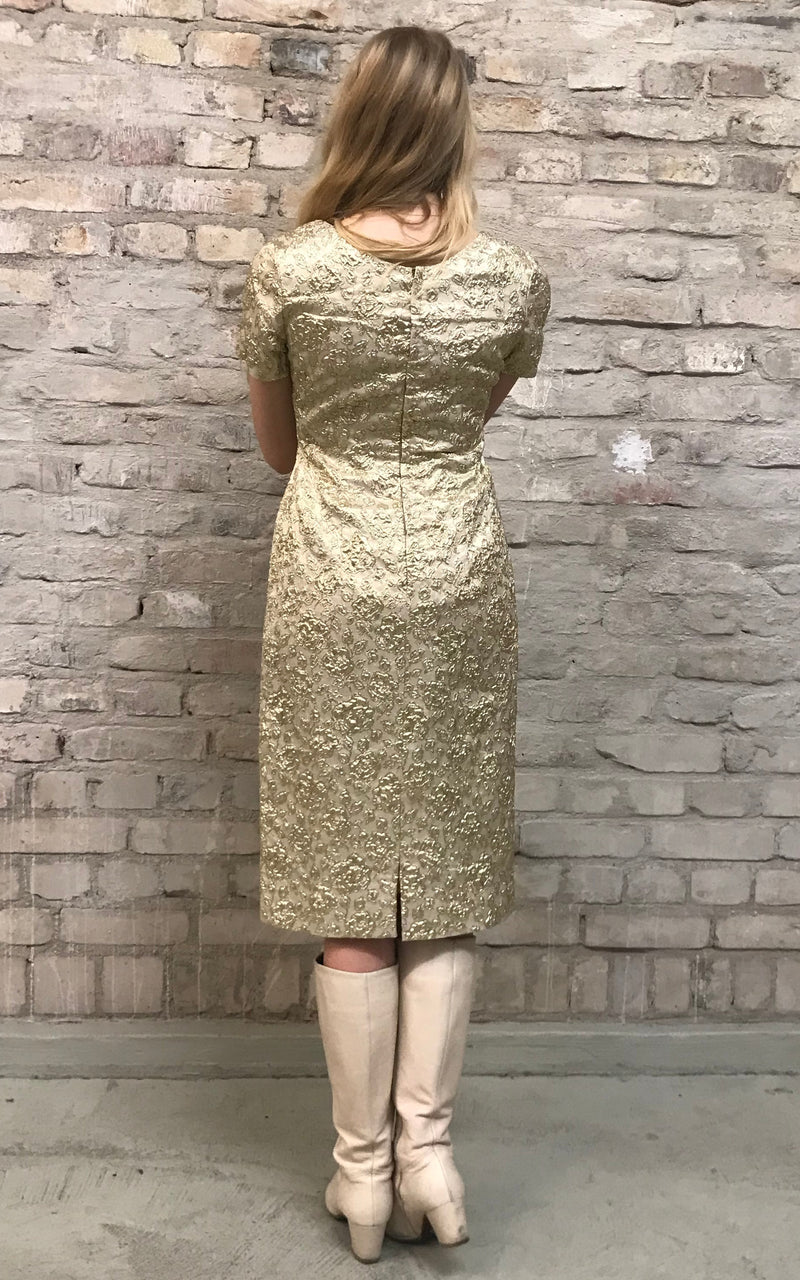 Vintage 60s Brocade Dress