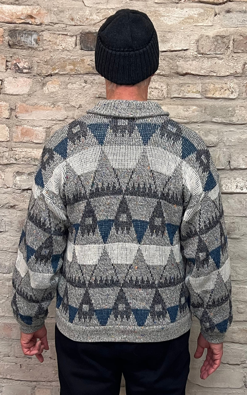 Vintage Mens Wool Cardigan