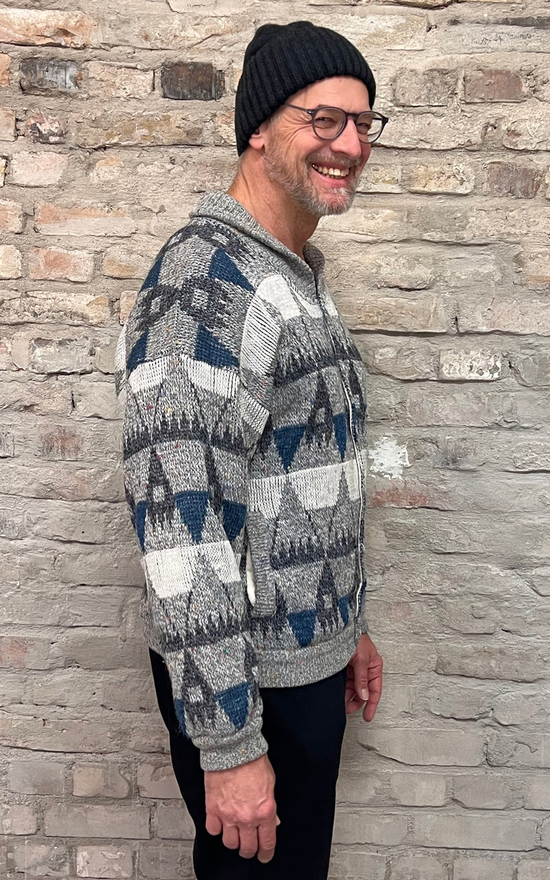 Vintage Mens Wool Cardigan