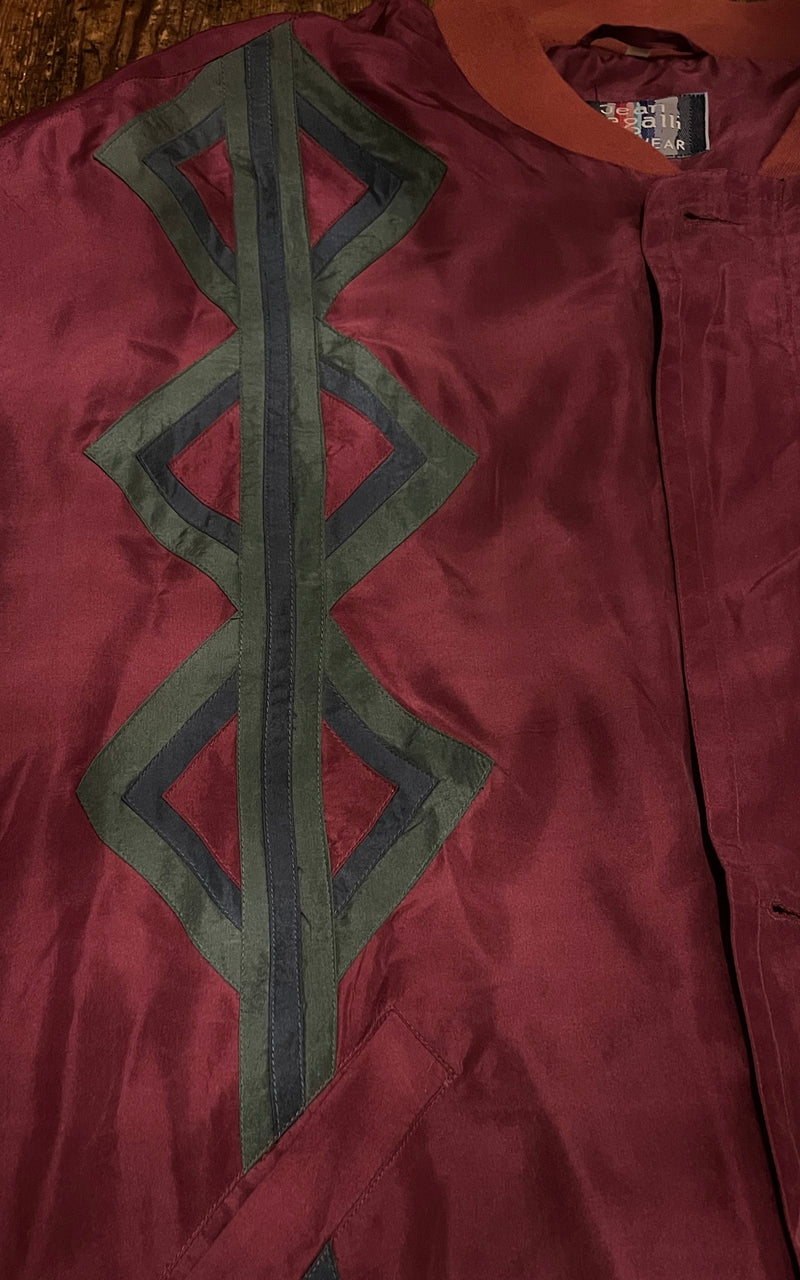 Vintage Mens Silk Blouson Jacket