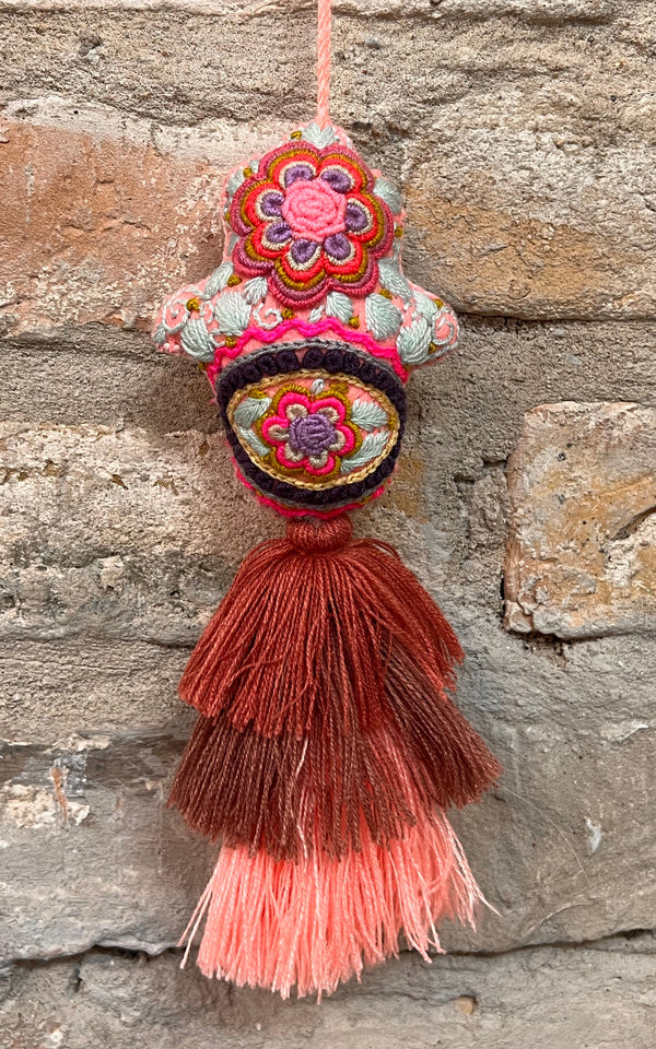 Lovely Boho Mexican Christmas Hamsa Charm