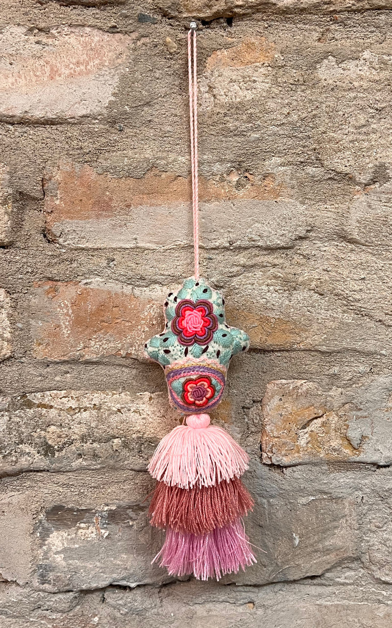 Lovely Boho Mexican Christmas Hamsa Charm