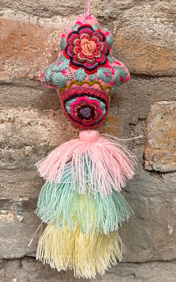 Lovely Boho Mexican Christmas Hamsa Charm
