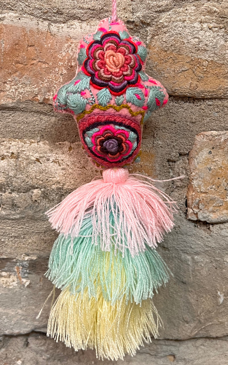 Lovely Boho Mexican Christmas Hamsa Charm