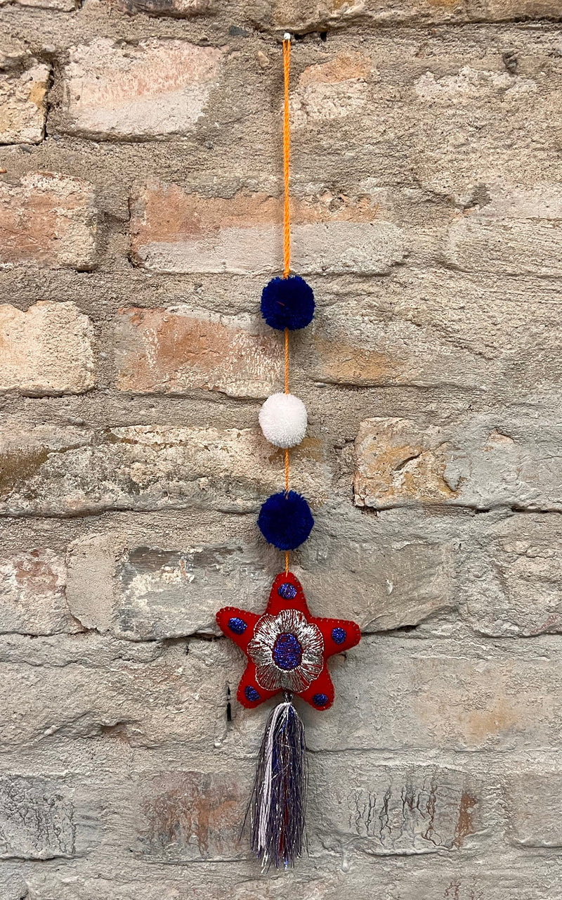 Lovely Boho Mexican Christmas Star Charm