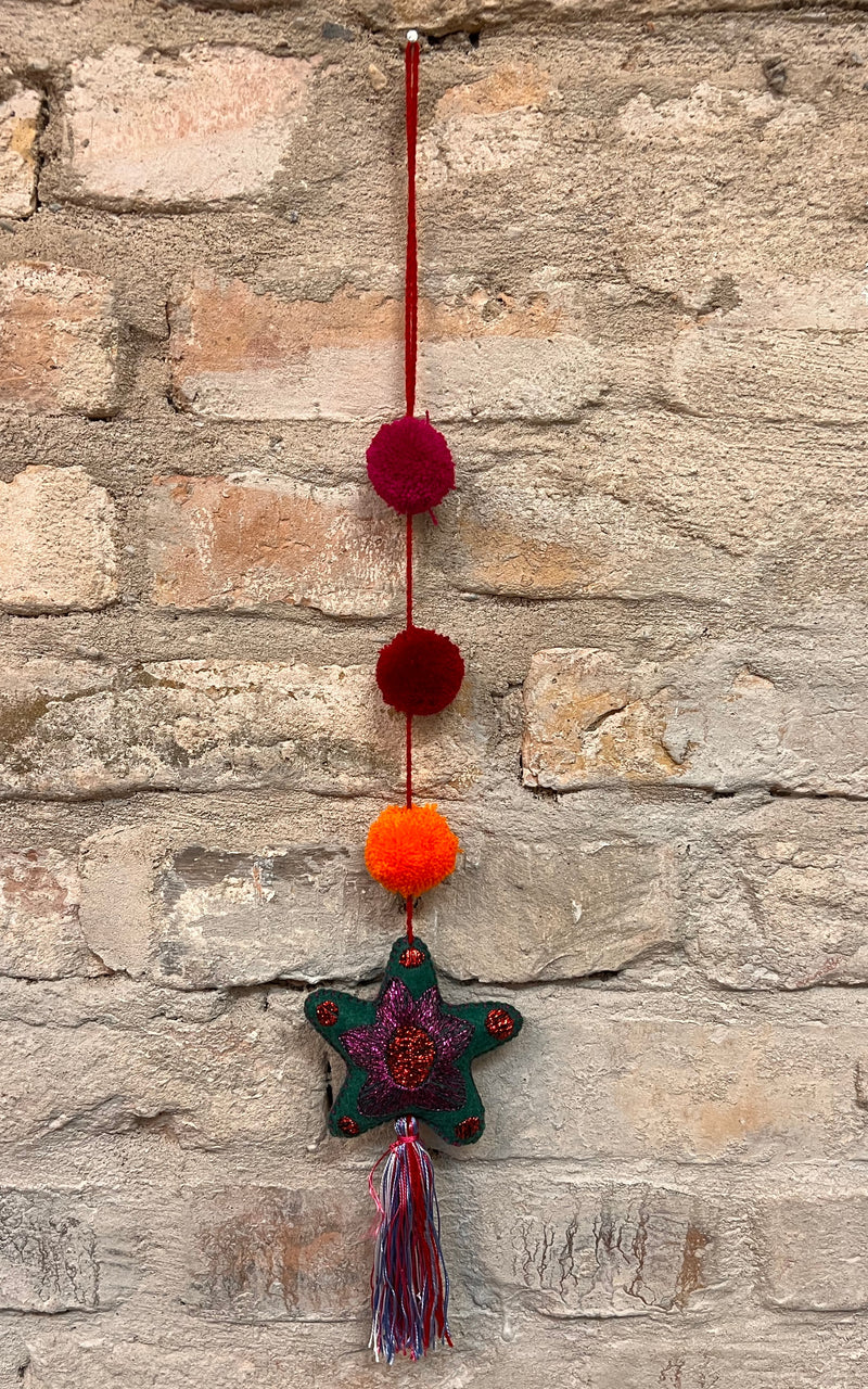 Lovely Boho Mexican Christmas Star Charm
