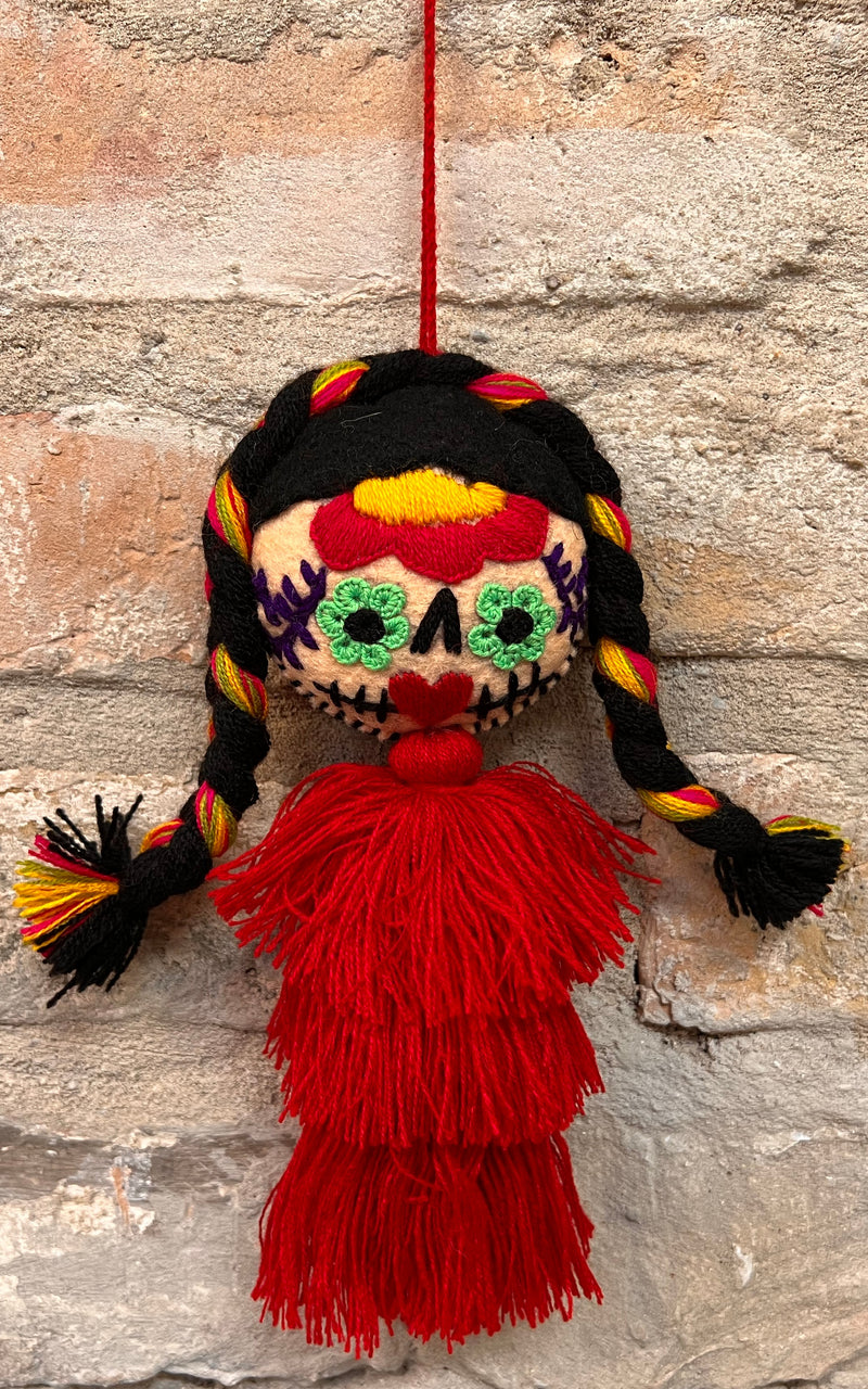 Creepy Frida Kahlo Mexican Christmas Charm