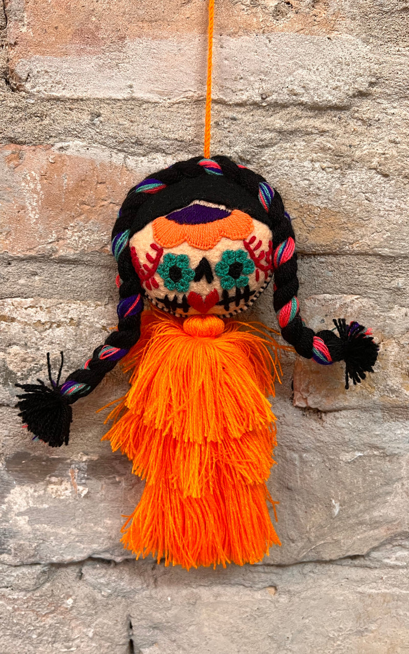 Creepy Frida Kahlo Mexican Christmas Charm