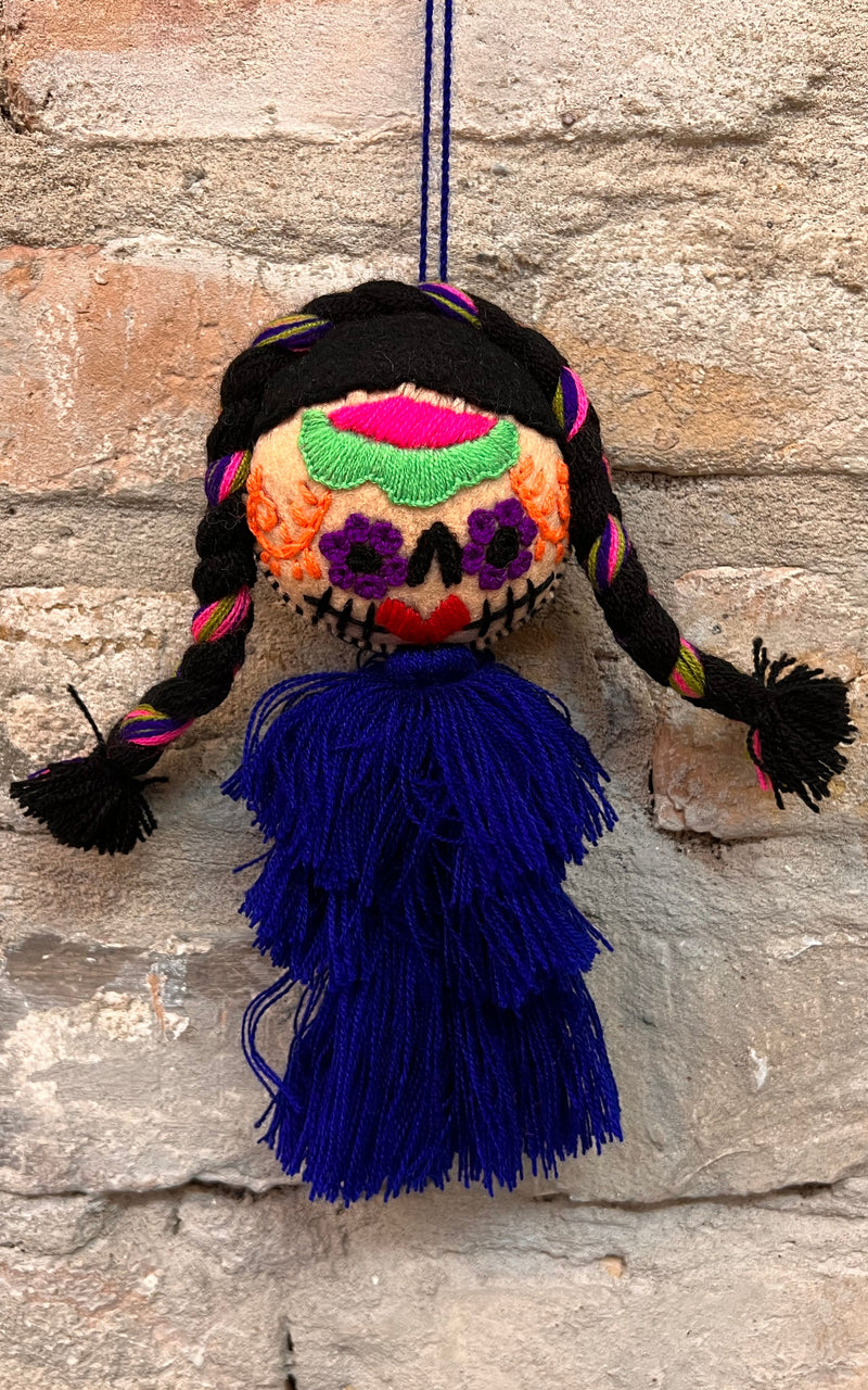 Creepy Frida Kahlo Mexican Christmas Charm