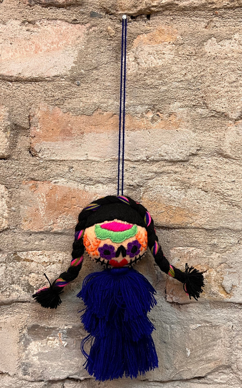 Creepy Frida Kahlo Mexican Christmas Charm