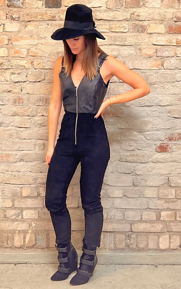 Vintage 90s Leatherjumpsuit