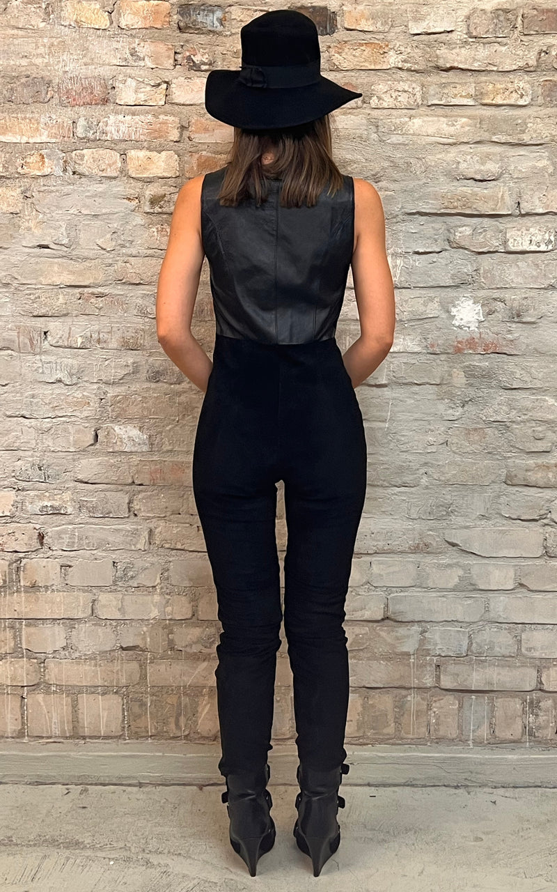 Vintage 90s Leatherjumpsuit