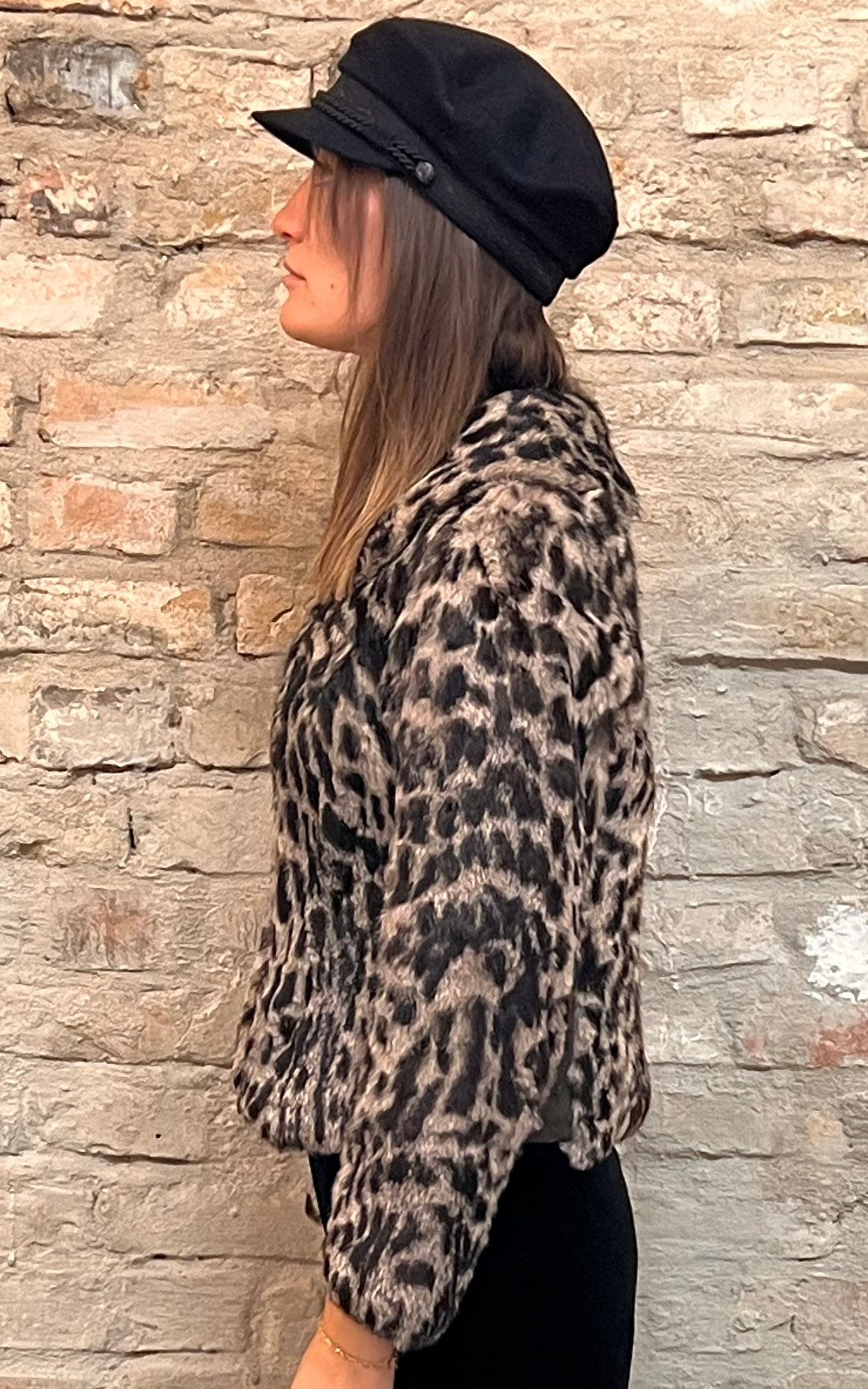 Giacca corta in pelliccia ''Leo'' vintage anni '70