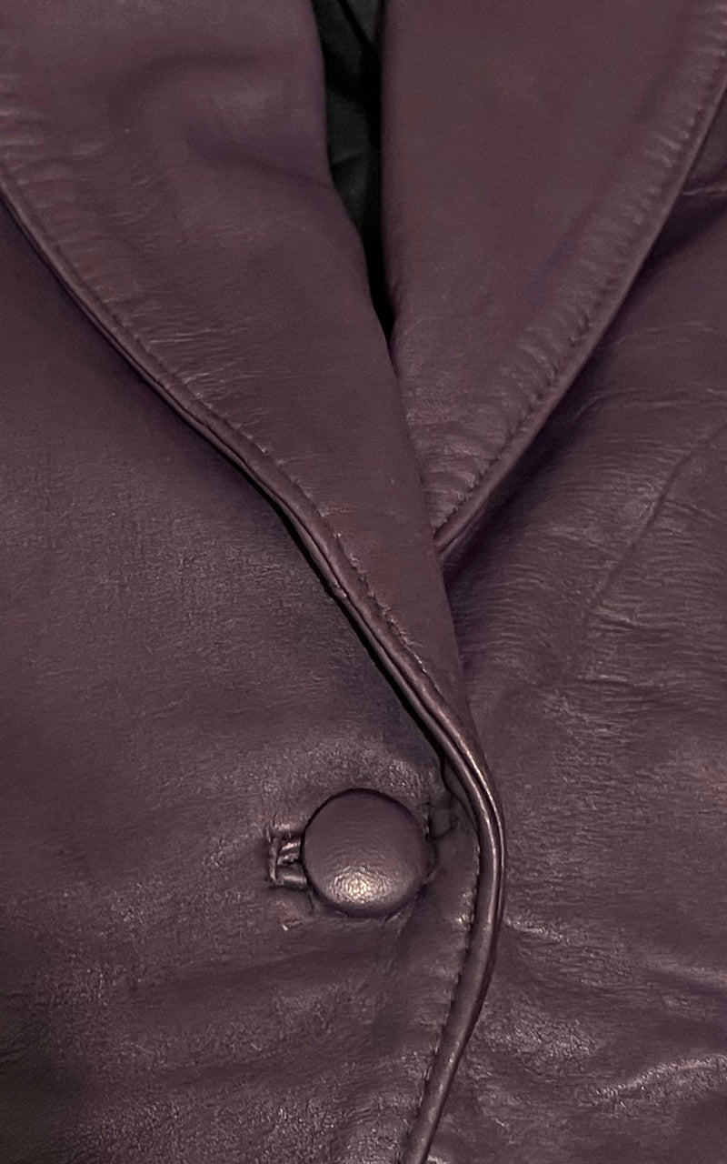 Amazing Plum Vintage Leatherjacket