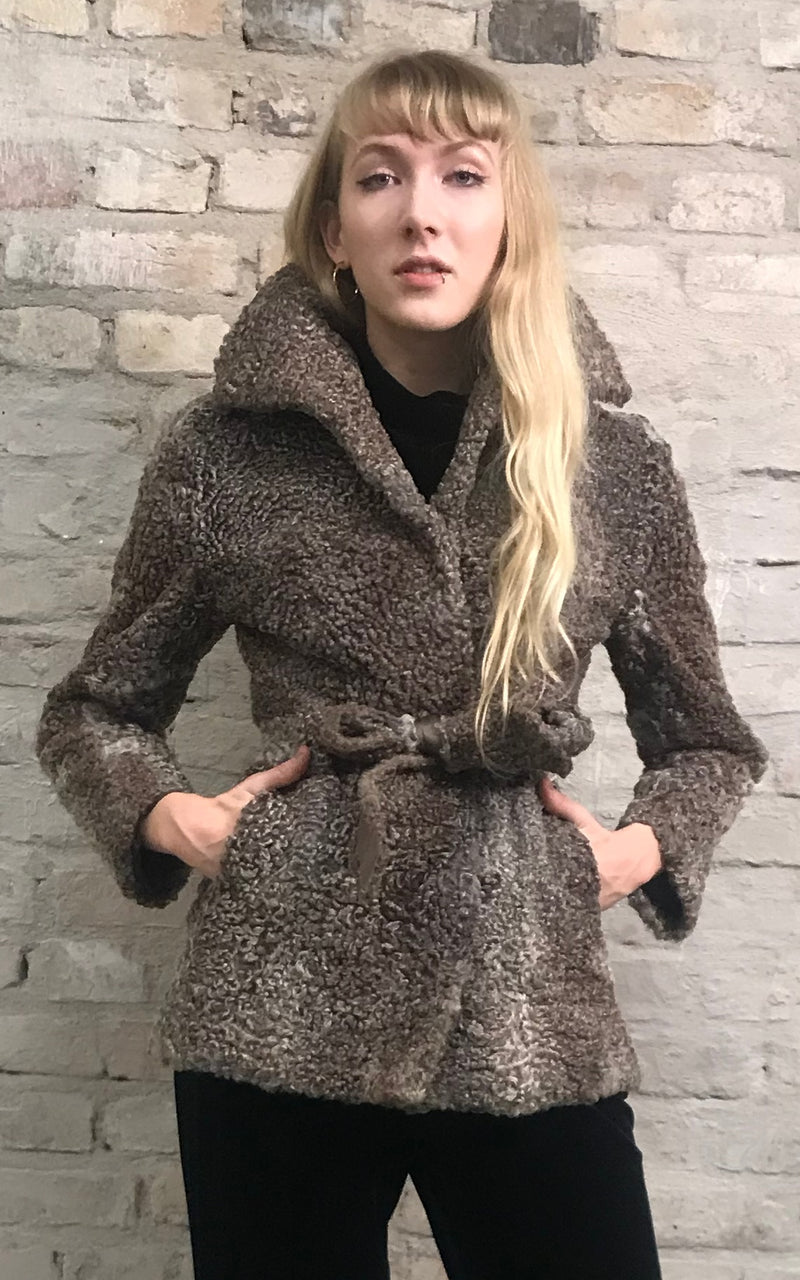 Vintage 70s Curly Lamb Jacket