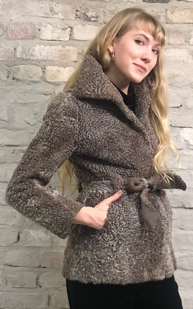 Vintage 70s Curly Lamb Jacket