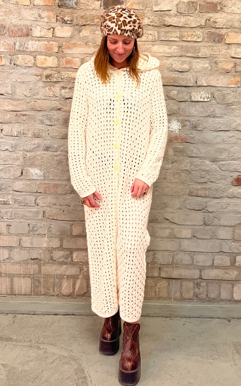 Vintage 70s Crochet Coat