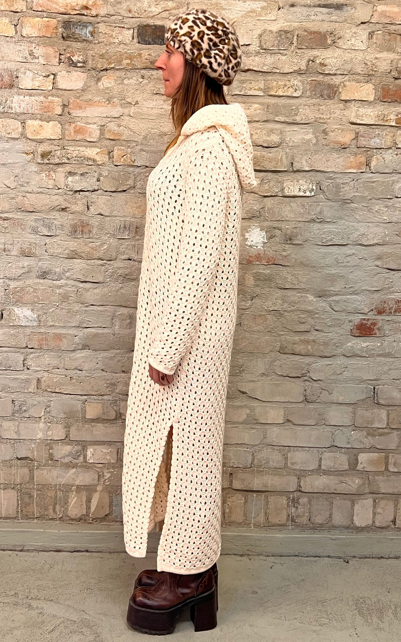 Vintage 70s Crochet Coat