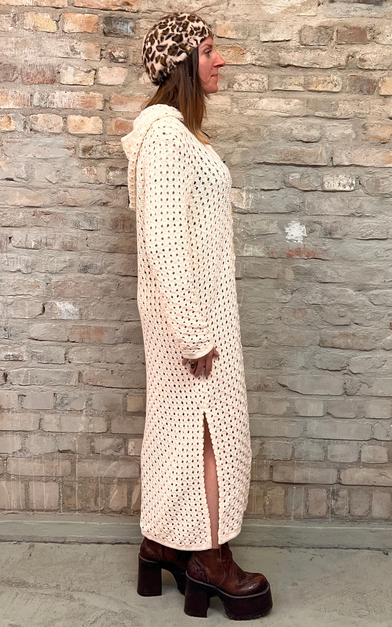 Vintage 70s Crochet Coat