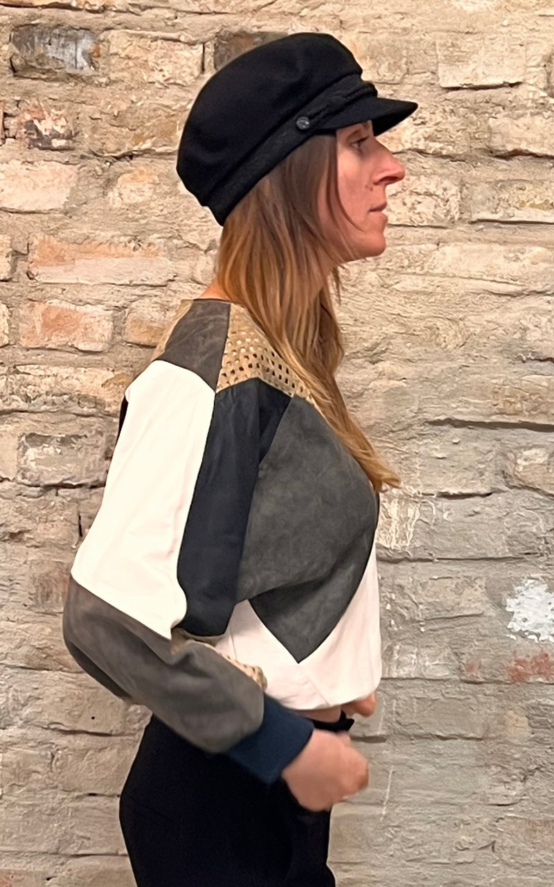 Vintage Leather Sweater