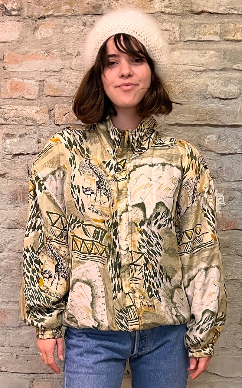 Vintage 90s Silk Blouson