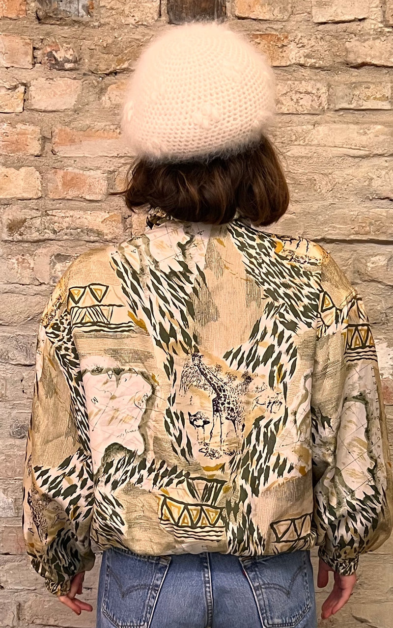 Vintage 90s Silk Blouson