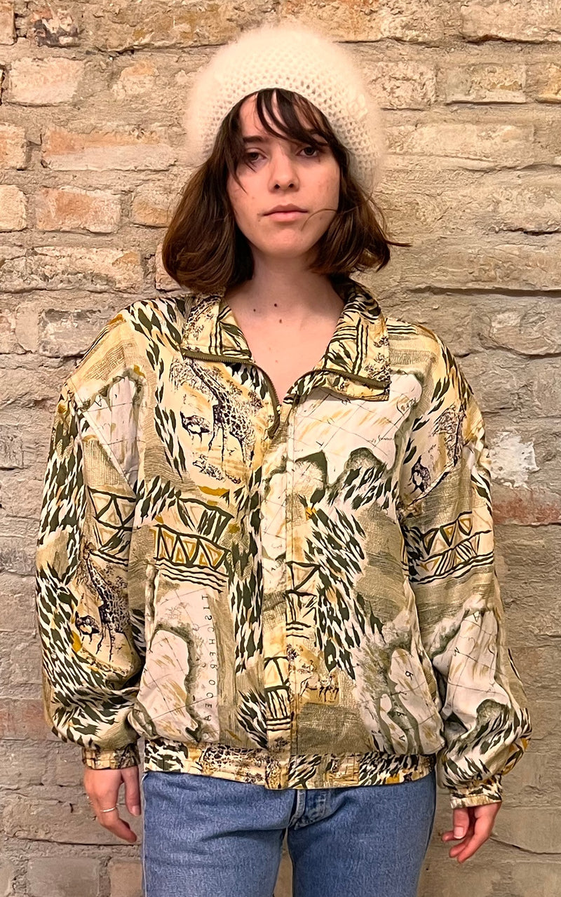 Vintage 90s Silk Blouson