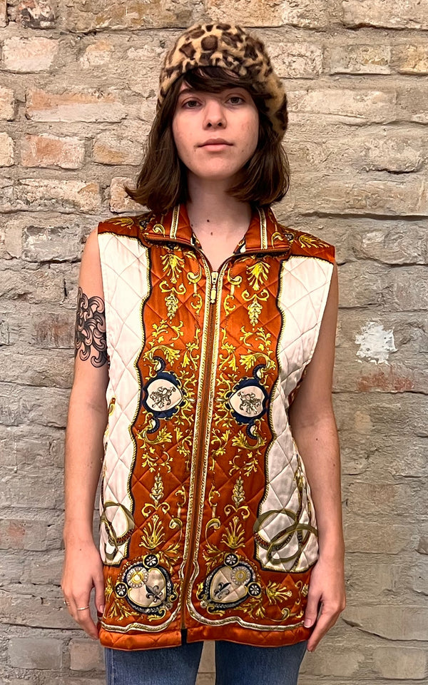 Vintage 90s Silk Waistcoat