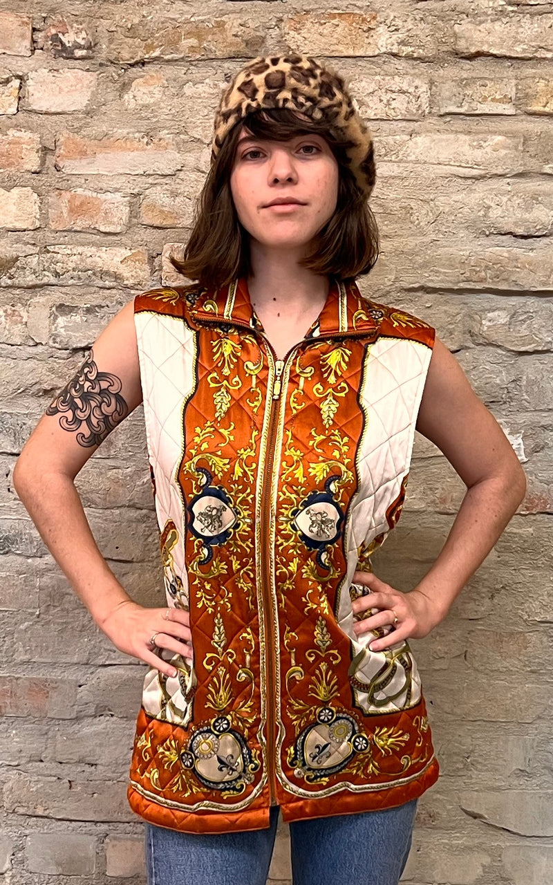 Vintage 90s Silk Waistcoat