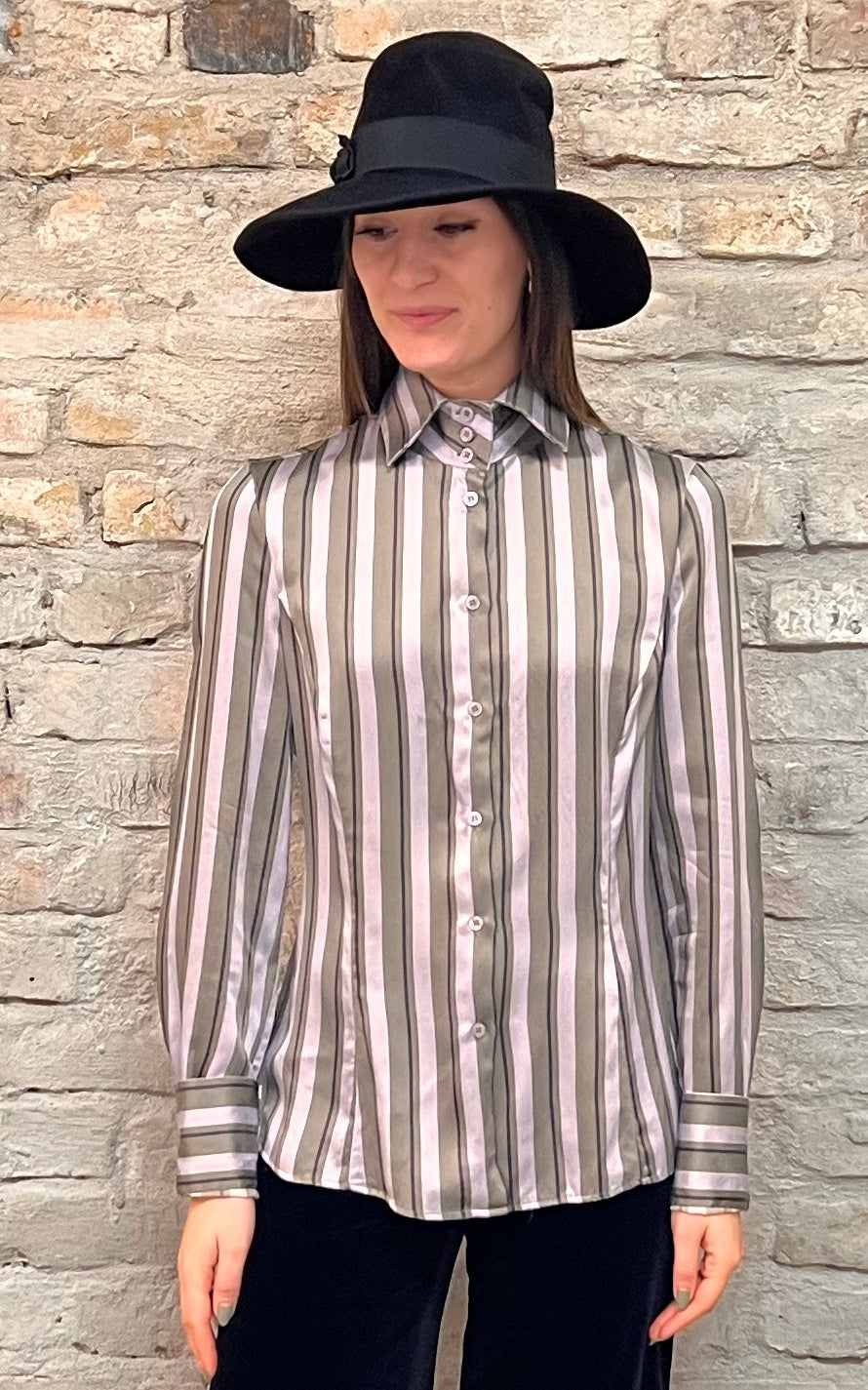 Vintage Emporio Armani Silk Pussy Bow Blouse