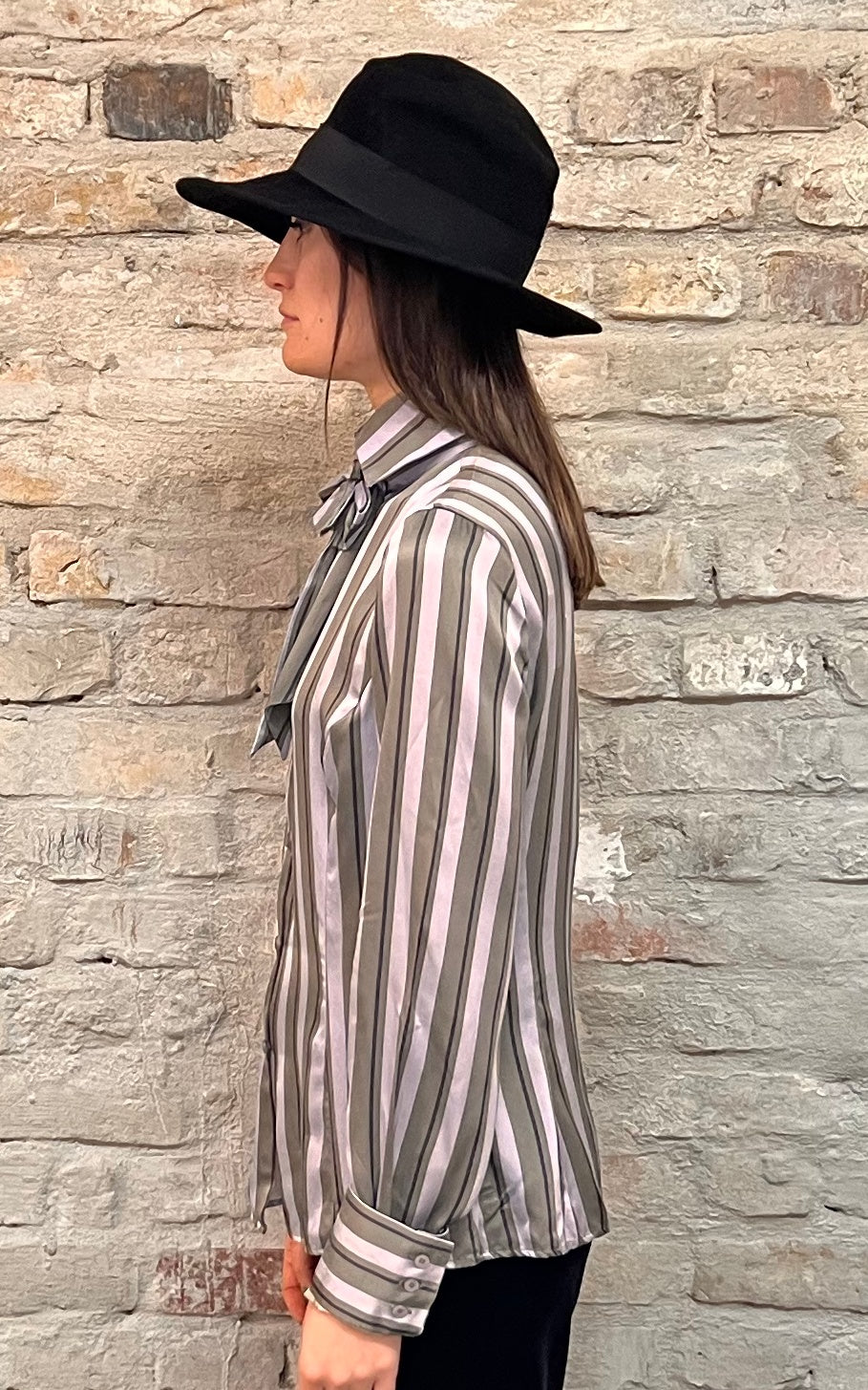 Vintage Emporio Armani Silk Pussy Bow Blouse