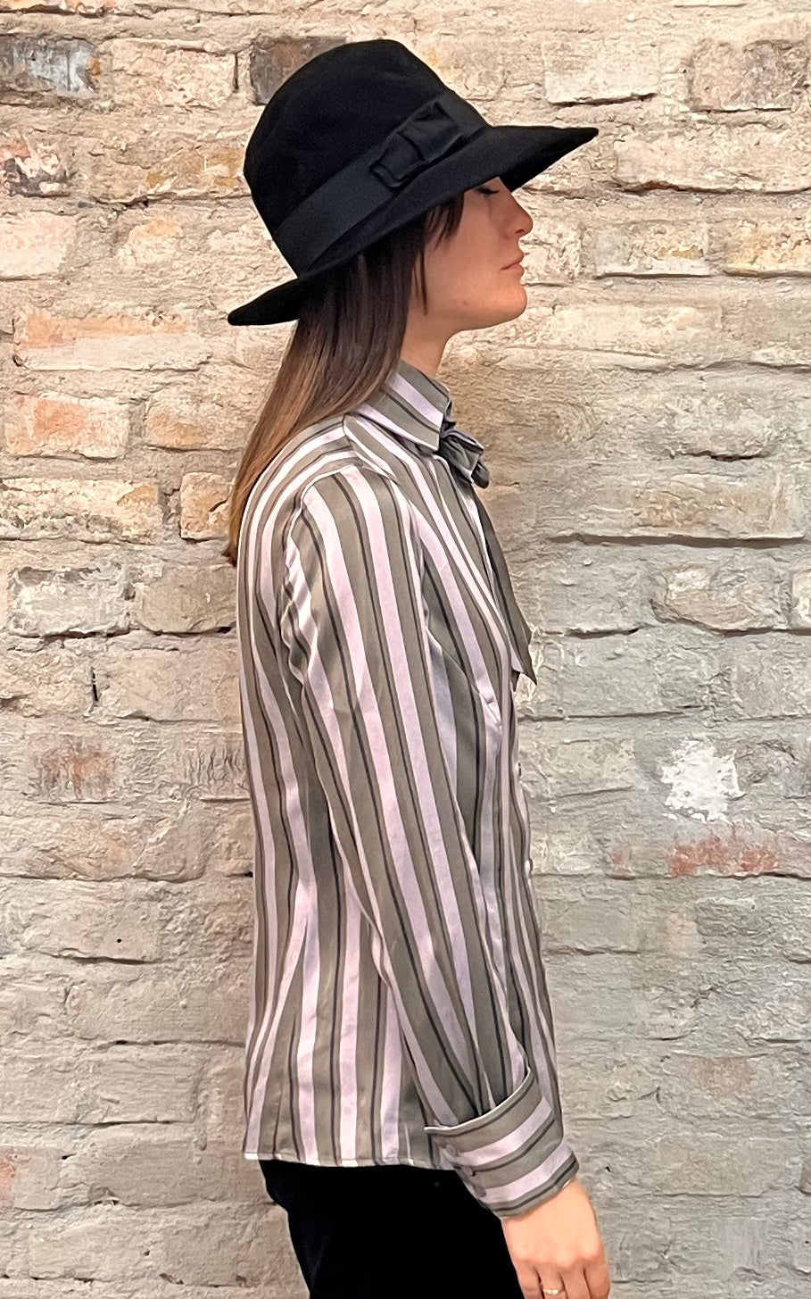 Vintage Emporio Armani Silk Pussy Bow Blouse