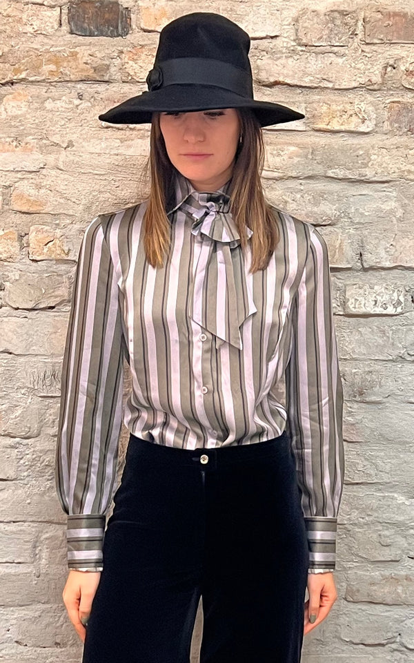 Vintage Emporio Armani Silk Pussy Bow Blouse