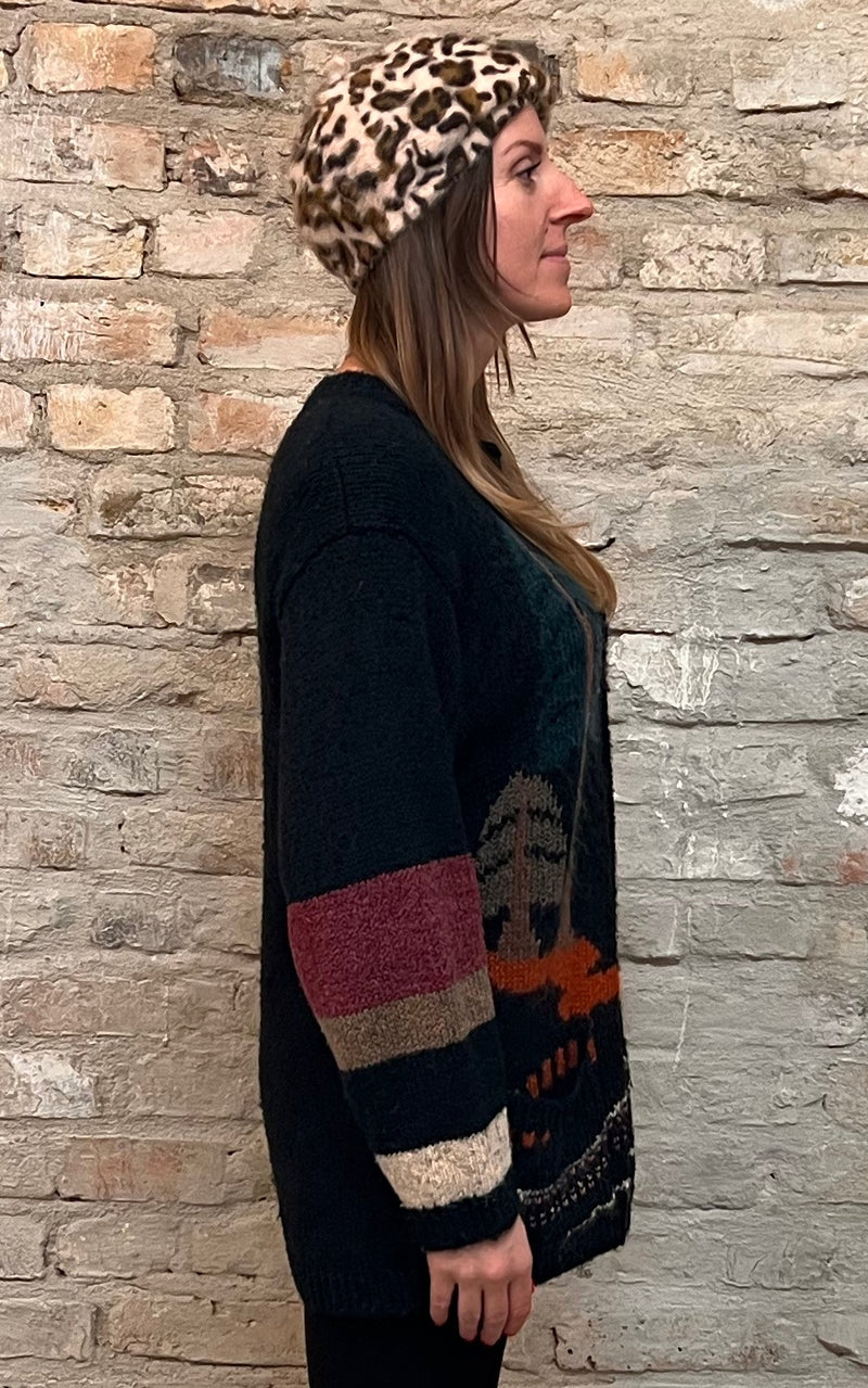 Vintage Countryside Wool Cardigan