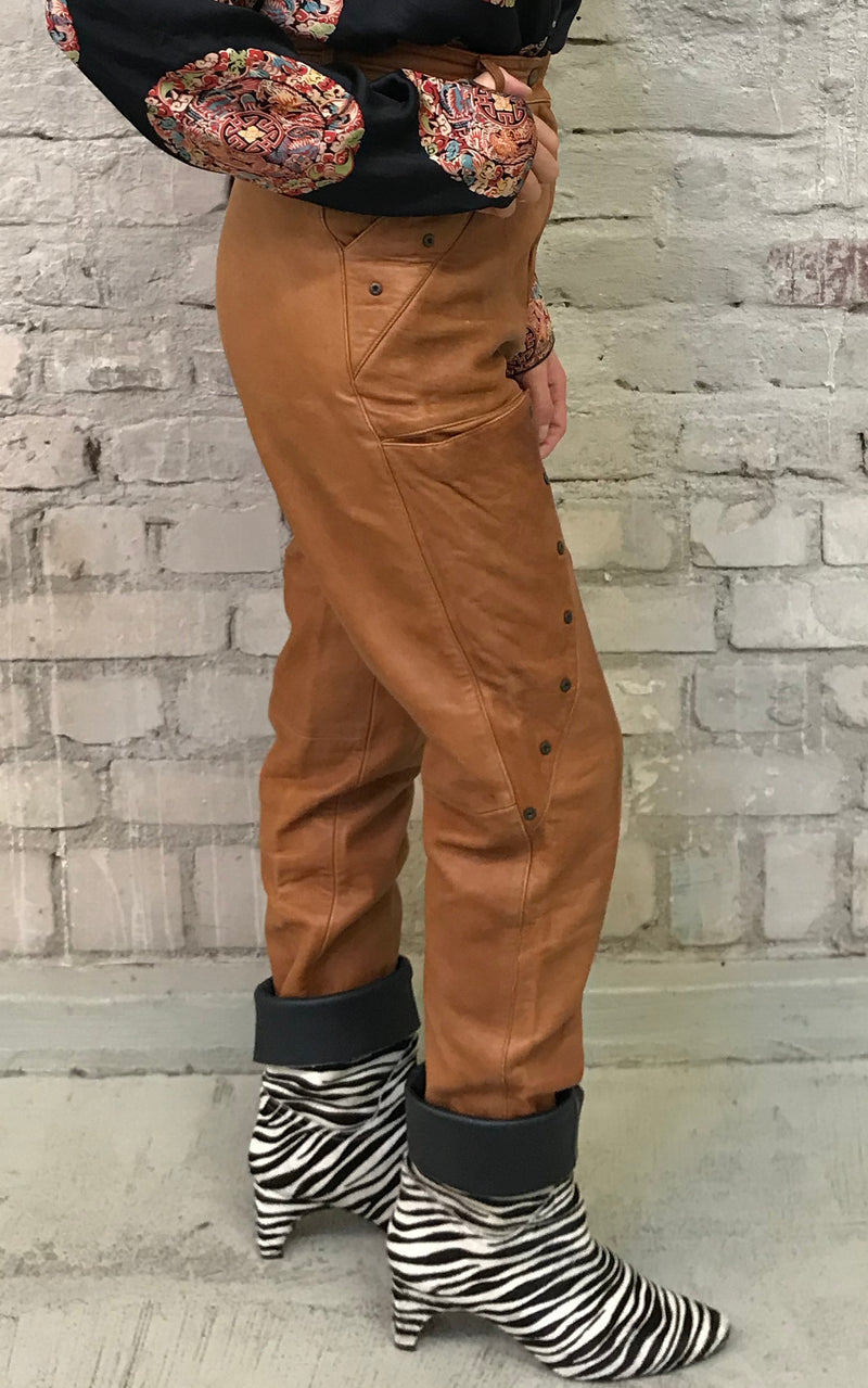 Vintage Escada Leather Pants